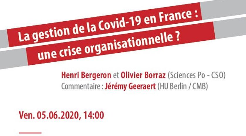 Video - La gestion de la Covid-19 en France : une crise organisationnelle ?