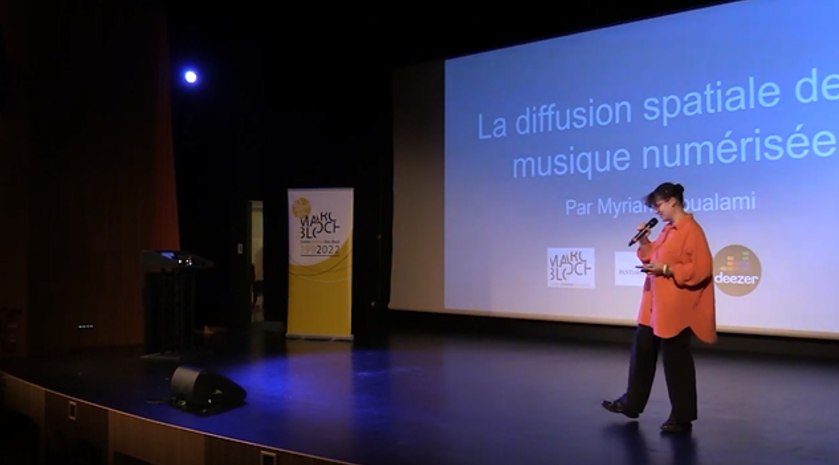 Science Slam - Myriam Boualami - La diffusion spatiale de la musique numérisée